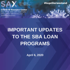 Important Updates to the SBA Loan Programs